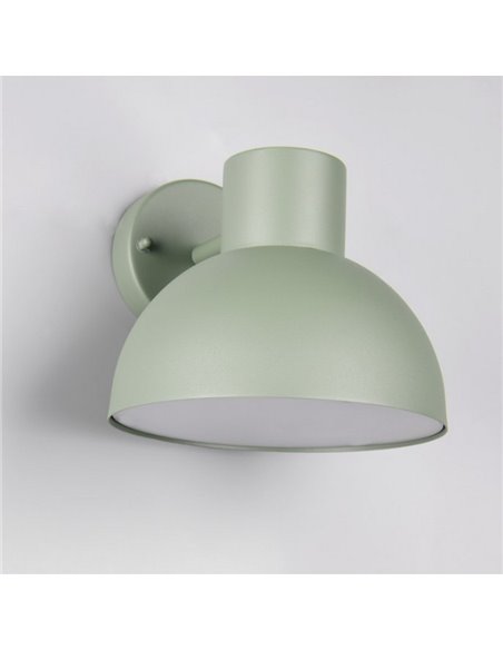 Aplique para exterior ELBE aluminio bombilla excl. 1x E27 max. 10W IP44 Verde Menta