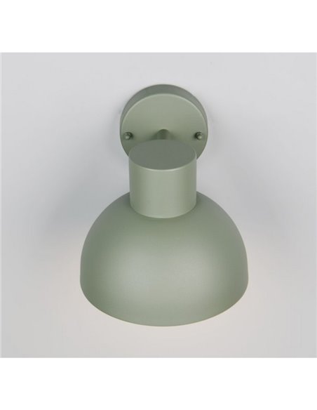 Aplique para exterior ELBE aluminio bombilla excl. 1x E27 max. 10W IP44 Verde Menta