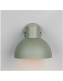 Aplique para exterior ELBE aluminio bombilla excl. 1x E27 max. 10W IP44 Verde Menta
