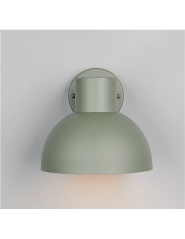 Aplique para exterior ELBE aluminio bombilla excl. 1x E27 max. 10W IP44 Verde Menta