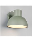 Luminária de parede externa ELBE, alumínio, excl. bulbo. 1x E27 máx. 10W IP44 Verde Menta
