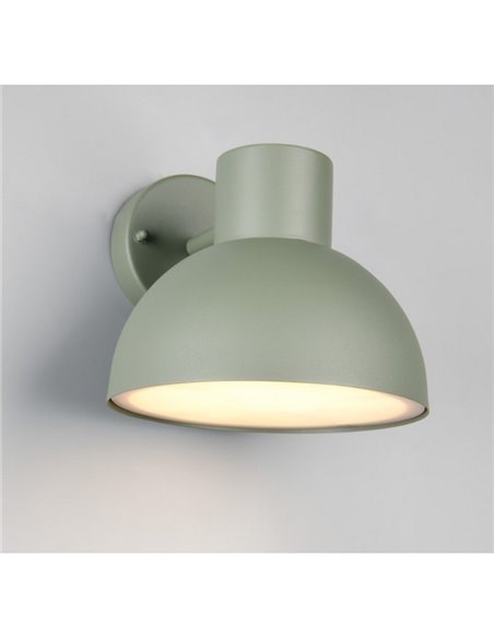 Aplique para exterior ELBE aluminio bombilla excl. 1x E27 max. 10W IP44 Verde Menta