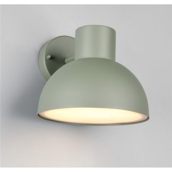 Luminária de parede externa ELBE, alumínio, excl. bulbo. 1x E27 máx. 10W IP44 Verde Menta