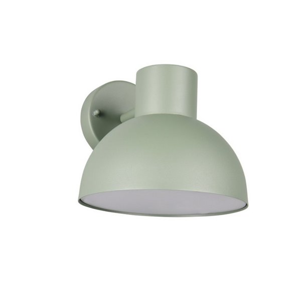 Luminária de parede externa ELBE, alumínio, excl. bulbo. 1x E27 máx. 10W IP44 Verde Menta