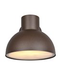 Aplique de pared exterior moderno ELBE aluminio bombilla excl. 1x E27 max. 10W IP44 Óxido