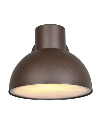 Aplique de pared exterior moderno ELBE aluminio bombilla excl. 1x E27 max. 10W IP44 Óxido