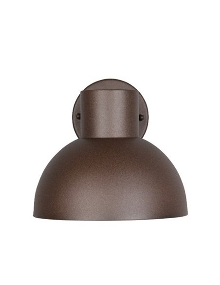 Aplique de pared exterior moderno ELBE aluminio bombilla excl. 1x E27 max. 10W IP44 Óxido
