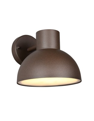 Aplique de pared exterior moderno ELBE aluminio bombilla excl. 1x E27 max. 10W IP44 Óxido