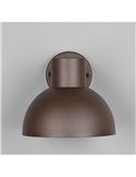 Aplique de pared exterior moderno ELBE aluminio bombilla excl. 1x E27 max. 10W IP44 Óxido