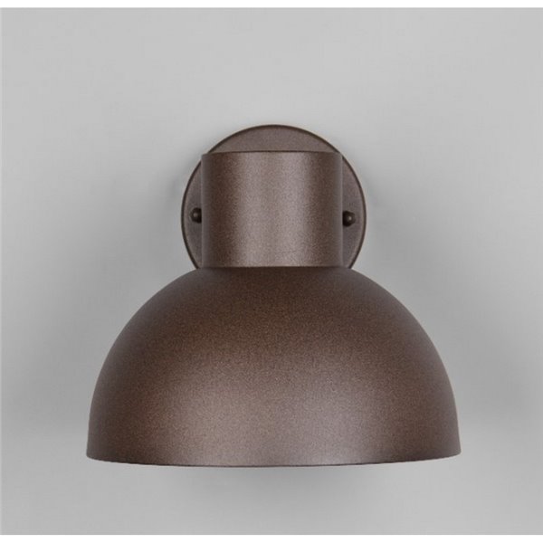 Aplique de pared exterior moderno ELBE aluminio bombilla excl. 1x E27 max. 10W IP44 Óxido