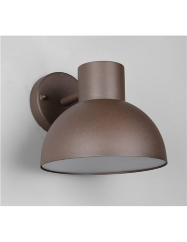 Aplique de pared exterior moderno ELBE aluminio bombilla excl. 1x E27 max. 10W IP44 Óxido