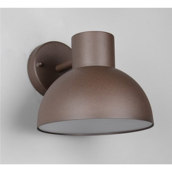 Aplique de pared exterior moderno ELBE aluminio bombilla excl. 1x E27 max. 10W IP44 Óxido