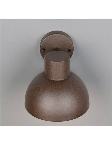 Aplique de pared exterior moderno ELBE aluminio bombilla excl. 1x E27 max. 10W IP44 Óxido