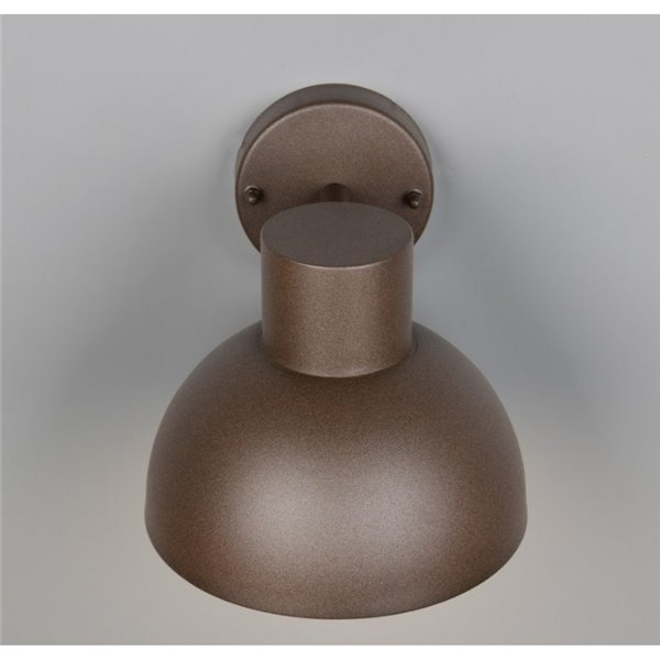 Aplique de pared exterior moderno ELBE aluminio bombilla excl. 1x E27 max. 10W IP44 Óxido