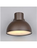 Aplique de pared exterior moderno ELBE aluminio bombilla excl. 1x E27 max. 10W IP44 Óxido