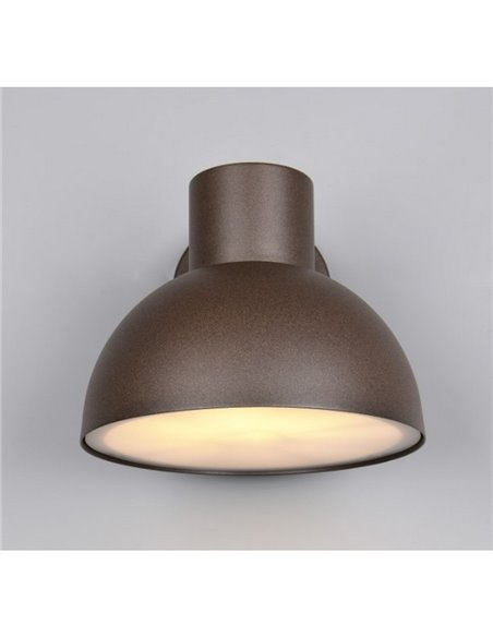 Aplique de pared exterior moderno ELBE aluminio bombilla excl. 1x E27 max. 10W IP44 Óxido