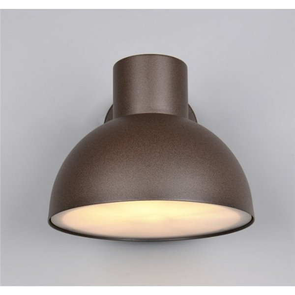 Aplique de pared exterior moderno ELBE aluminio bombilla excl. 1x E27 max. 10W IP44 Óxido