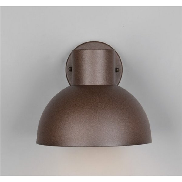 Aplique de pared exterior moderno ELBE aluminio bombilla excl. 1x E27 max. 10W IP44 Óxido