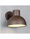 Aplique de pared exterior moderno ELBE aluminio bombilla excl. 1x E27 max. 10W IP44 Óxido