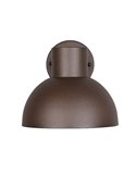 Aplique de pared exterior moderno ELBE aluminio bombilla excl. 1x E27 max. 10W IP44 Óxido