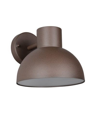 Aplique de pared exterior moderno ELBE aluminio bombilla excl. 1x E27 max. 10W IP44 Óxido