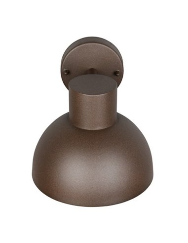 Aplique de pared exterior moderno ELBE aluminio bombilla excl. 1x E27 max. 10W IP44 Óxido