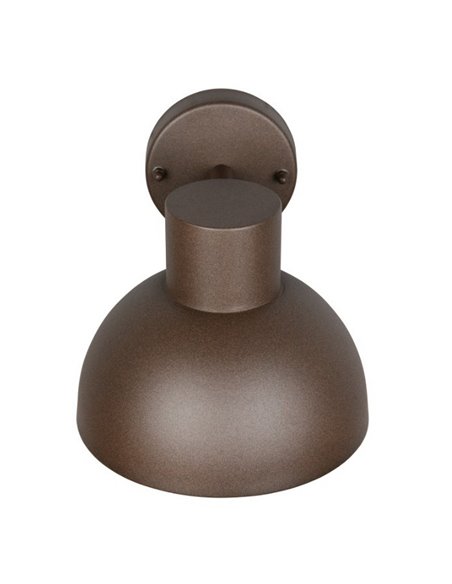 Aplique de pared exterior moderno ELBE aluminio bombilla excl. 1x E27 max. 10W IP44 Óxido