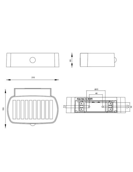 Luminária de parede LED externa BILBAO 6W 700lm, 4000K IP44 preta, alimentada por energia solar e bateria