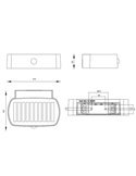 Aplique de pared LED para exterior, solar y batería BILBAO 6W 700lm, 4000K IP44 Blanco