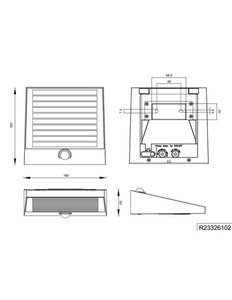 Aplique de pared exterior solar y batería ALVORADA recargable y regulable 6W 600lm 4000K IP44
