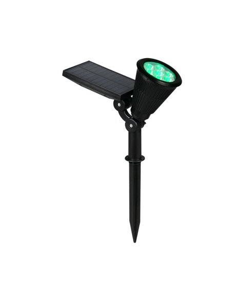 Foco solar LED para suelo FESTIVAL con pincho, cambio de color RGB, batería recargable 1W 35lm IP44