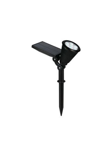 Holofote solar LED Festival com ponta, mudança de cor RGB, bateria recarregável, 1 W, 35 lm, IP44