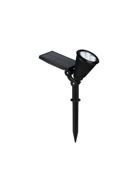 Foco solar LED para suelo FESTIVAL con pincho, cambio de color RGB, batería recargable 1W 35lm IP44