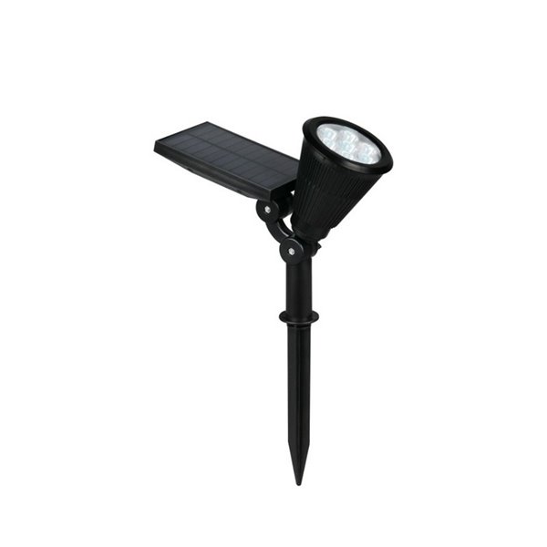 Holofote solar LED Festival com ponta, mudança de cor RGB, bateria recarregável, 1 W, 35 lm, IP44