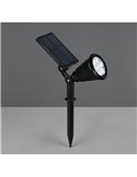 Foco solar LED para suelo FESTIVAL con pincho, cambio de color RGB, batería recargable 1W 35lm IP44