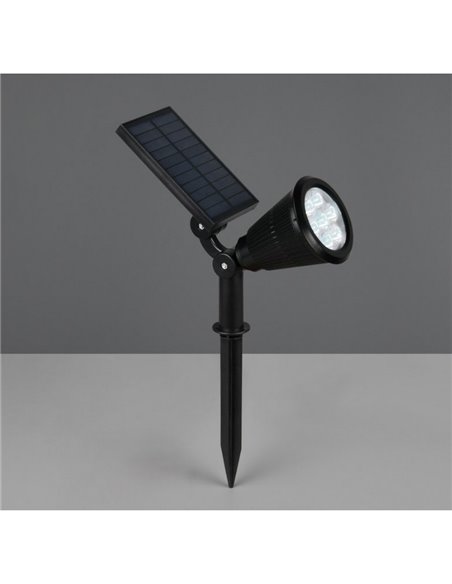 Foco solar LED para suelo FESTIVAL con pincho, cambio de color RGB, batería recargable 1W 35lm IP44