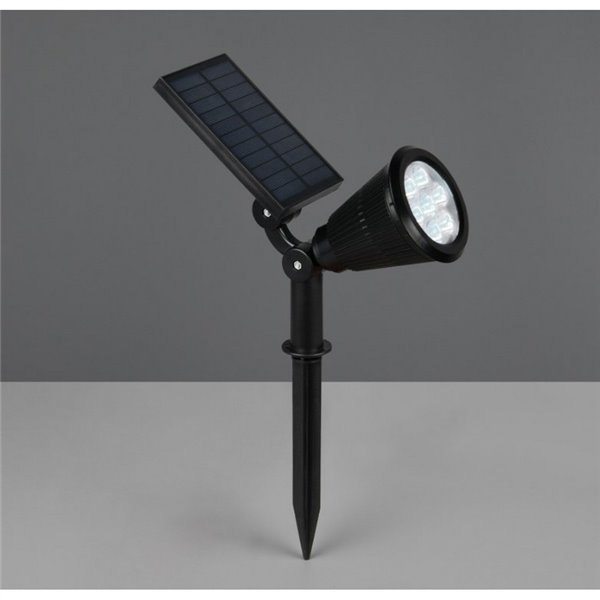 Foco solar LED para suelo FESTIVAL con pincho, cambio de color RGB, batería recargable 1W 35lm IP44
