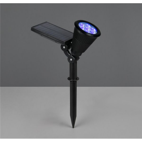Foco solar LED para suelo FESTIVAL con pincho, cambio de color RGB, batería recargable 1W 35lm IP44