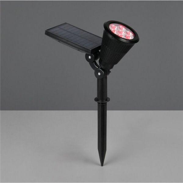 Foco solar LED para suelo FESTIVAL con pincho, cambio de color RGB, batería recargable 1W 35lm IP44