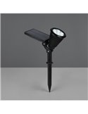 Foco solar LED para suelo FESTIVAL con pincho, cambio de color RGB, batería recargable 1W 35lm IP44