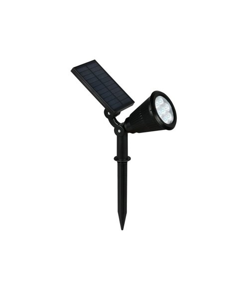 Foco solar LED para suelo FESTIVAL con pincho, cambio de color RGB, batería recargable 1W 35lm IP44