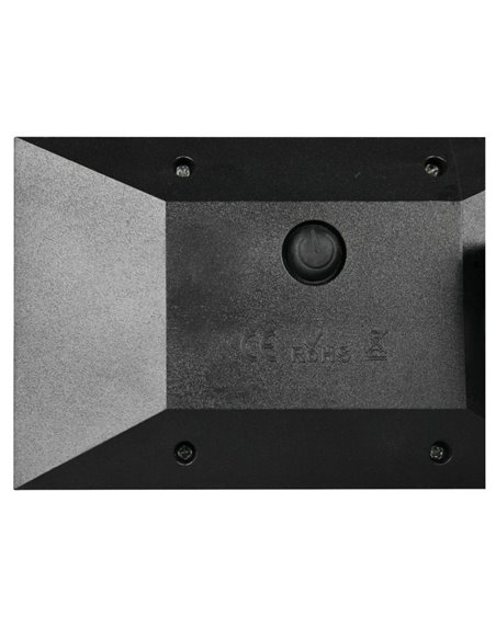 Holofote solar LED Festival com ponta, mudança de cor RGB, bateria recarregável, 1 W, 35 lm, IP44