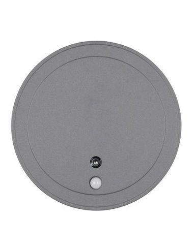 Aplique LED redondo para exterior FORTALEZA Ø14cm recargable USB iluminación indirecta  2W 200lm, 3000K IP44
