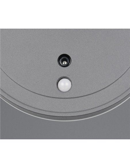 Applique d'extérieur LED ronde FORTALEZA, Ø14cm, rechargeable USB, éclairage indirect, 2W, 200lm, 3000K, IP44