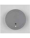 Aplique LED redondo para exterior FORTALEZA Ø14cm recargable USB iluminación indirecta  2W 200lm, 3000K IP44