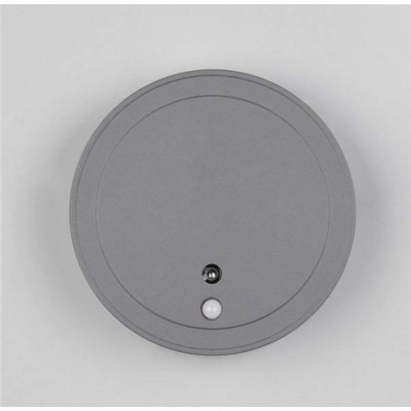 Aplique LED redondo para exterior FORTALEZA Ø14cm recargable USB iluminación indirecta  2W 200lm, 3000K IP44