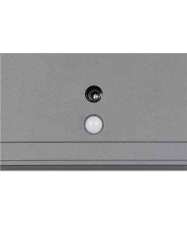 Aplique LED cuadrado para exterior FORTALEZA  14x14 recargable USB iluminación indirecta  2W 200lm, 3000K IP44