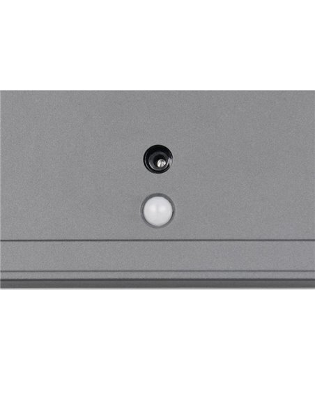 Aplique LED cuadrado para exterior FORTALEZA  14x14 recargable USB iluminación indirecta  2W 200lm, 3000K IP44