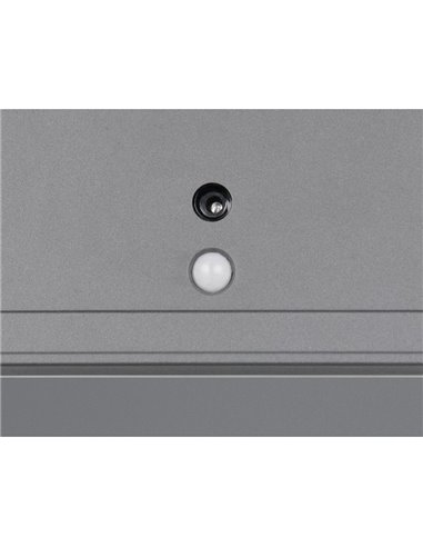 Aplique LED cuadrado para exterior FORTALEZA  14x14 recargable USB iluminación indirecta  2W 200lm, 3000K IP44