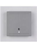 Aplique LED cuadrado para exterior FORTALEZA  14x14 recargable USB iluminación indirecta  2W 200lm, 3000K IP44